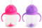 Munchkin Ensemble Tasses à Paille Click Lock Tip & Sip | Tasses Sippy Bébé & Tout-Petit avec Paille | Sans BPA | Non-Déversement | Pailles Lestées | 7 oz / 207 ml | Pack de 2 | Rose/Violet