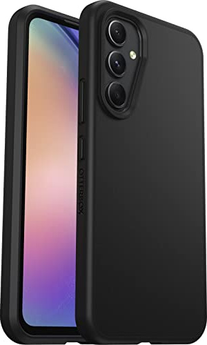 OtterBox Sleek Hülle für Samsung Galaxy A54 5G, stoßfest, sturzsicher, ultraschlank, schützende Hülle, Getestet nach Militärstandard, Antimikrobieller Schutz, Schwarz - Keine Einzelhandelsverpackung