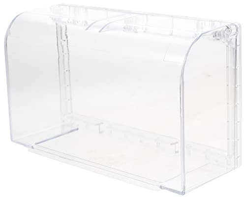 HOMSFOU 1 caja de enchufe, 86 tipos de enchufe de interruptor de pared transparente caja de panel de placa - caja de protección de caja protectora de caja a prueba de caja
