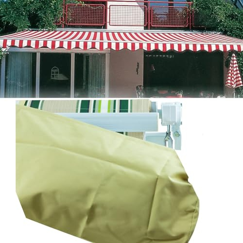 Copertura per Tenda da Sole, Tettoia di Protezione Retrattile, Copertura Protettiva per Riparo, in Tessuto di Poliestere Impermeabile Resistente, Larghezza 3.5 m, per Esterni, Giardino, Patio, Borsa