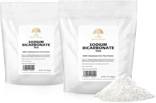 Eco-Lux Essentials Baking Soda, Sodium Bicarbonate Pure Baking Soda for Cleaning, Baking, Bath Bombs, Odours and Teeth (4.4lb)