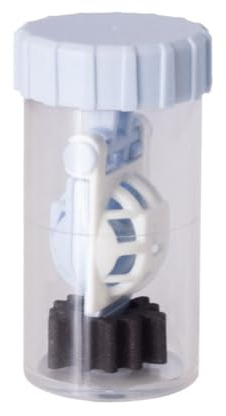 Peroxid-Kontaktlinsenbehälter EyeCare mit Katalysatorscheibe Grau/Weiß