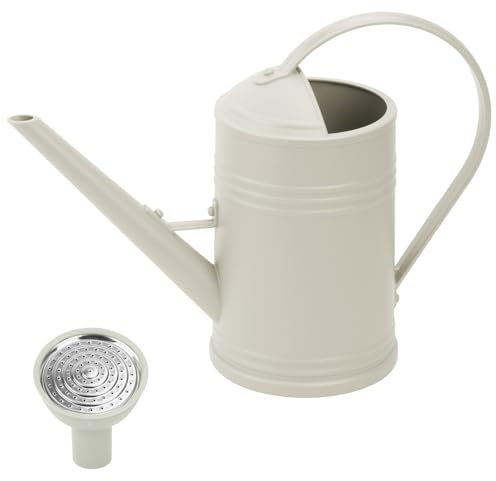 Annaffiatoio piccolo in plastica con bocca lunga, 1,8 l, annaffiatoio per piante da interno, vaso per irrigazione di fiori da giardino, brocca d'acqua con doccia estraibile, annaffiatoio per piante da