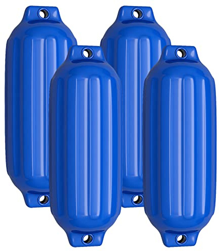 COSTWAY Båtfender set om 4, fender båt, 68,5 x 21,5 cm, uppblåsbar långfender