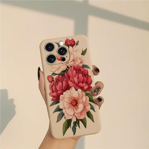 PAIXIKYZ Compatible con Realme X50 5G/Realme X3 SuperZoom, Funda TPU Anticaída con Diseño Peonía