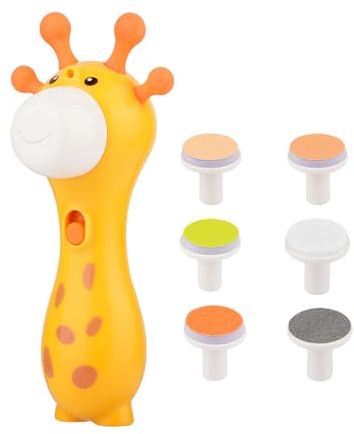 Tagliaunghie elettrico, motore silenzioso, testina abrasiva morbida, 2, strumento ergonomico indispensabile per bambini, lima elettrica per unghie, silenziosa, per tagliare le unghie