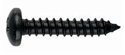 Index TZN814825 - Tornillo rosca chapa DIN 7981 phillips zincado negro 4,8 x 25
