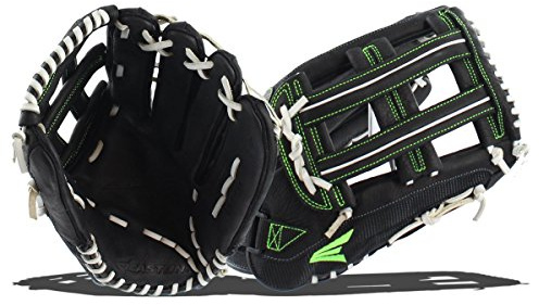 Easton Salvo Mesh Serie Slowpitch Softball Handschuh, Herren, 8034780, Black/Optic, 35,6 cm