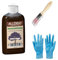 250 ml teak alt Salmiakbeize Holzton inkl. 1x Pinsel für beizen zum Auftragen von E-Com24 (250 ml teak-alt)
