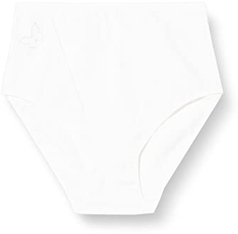 Nur Die 2er Pack Formslip Cotton aus Baumwolle mit Shaping-Effekt Taillenslip Highwaist Unterwäsche Unterhosen Stetch Damen, weiß, S