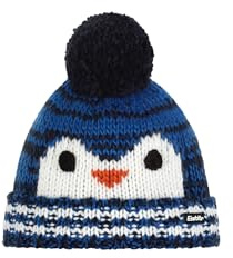 Eisbär Berretto da Bambino Rick Pinguino Beanie Lavorato a Maglia Invernale Taglia Unica - Blu