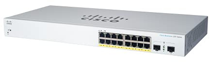 Cisco Systems Business CBS220-16T-2G Smart Switch 16 GE-Ports 2x1G SFP 3 Jahre eingeschränkte Hardwaregarantie (CBS220-16T-2G-EU)