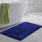 SOANNY Navy Blue Bath Mat Only, Non-Slip Soft Microfiber Machine Washable Bathroom Carpet Water Absorbent, High Density Large Fluffy Bathtub Shower Runner Rugs for Door Entrance, Kitchen, 60x90 cm