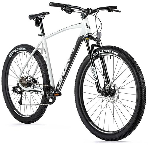 Leaderfox Bicicleta de montaña Esent de 29 pulgadas, 8 velocidades, disco blanco, Rh41 cm