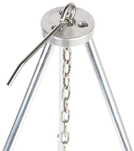 VBESTLIFE Outdoor Portable Foldable Metal Barbecue Grills Hanging Tripod Camping Picnic BBQ Cooking