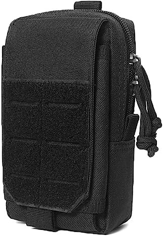 ACEXIER Tattico Molle Pouch Bag Cintura Militare Marsupio Strumento Accessorio Sacchetto Sacchetto Del Telefono Esterno Piccola Tasca Attrezzatura Da Caccia (Black)