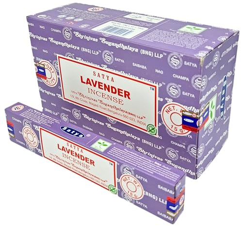 Satya rökelser x LAVISA, meditation, aromaterapi, doft, rökelse (lavendel)