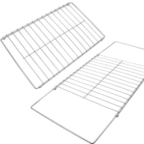 2Pack Adjustable Extendable Oven Rack, Wire Racks, Universal Telescopic Oven Cooker Shelf Rack For Whirlpool Frigidaire GE Kenmore Ovens. Adjusts from 14.5 Inches - 25.5 Inches Wide.