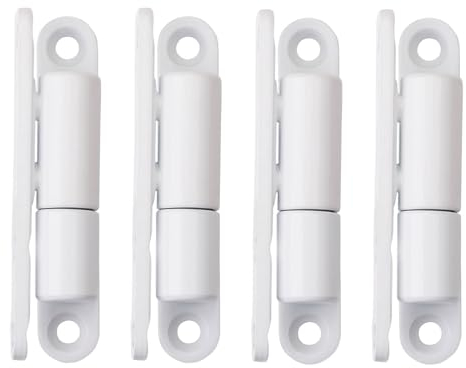 Lot de 4 charnières de porte/à visser SOTOOLS avec technologie de roulement lisse sans entretien pour portes jusqu'à 40 kg 15 x 83 mm laqué blanc.