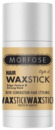 Morfose Haarwachs Stick 55gr – Edge Control – Starker Halt Haarstyling-Stickwachs - Haar Pomade Stick für Flyaways Frizz Haar