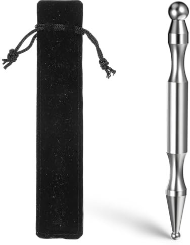 Edelstahl Akupressurstift,Ymapinc Akupunkturstift 12cm Meridianstift Multifunktional Akupressur Stab Akupunktur Stift Massage Stift KugelØ5/11mm Kugeldurchmesser