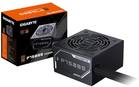 Gigabyte P750BS 80 Plus Bronze Non Modular 750w Power Supply Unit, Flat Cables, 3 Year Warranty