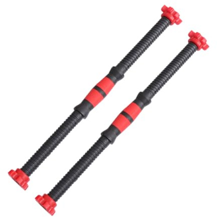 UKCOCO 2 pezzi Barra Manubrio con Controdadi Asta Maniglia Manubri Solida e Resistente per Collegamento e Allenamento Muscolare Professionale e Domestico