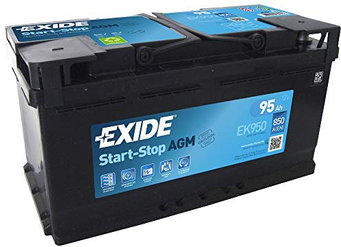 Exide EK950 AGM 019 Car Battery 3 Years Warranty 95Ah 850cca 12V Electrical