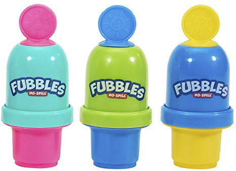 Little Kids Fubbles No-Spill Mini Bubble Tumbler (3 Pack), Multi (99630)