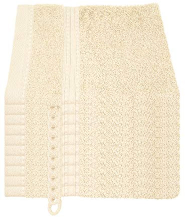 Julie Julsen Bio Waschhandschuh-Set 10 STK. 15x21 Pastell Beige 100% Baumwolle Frotte 550g/m²