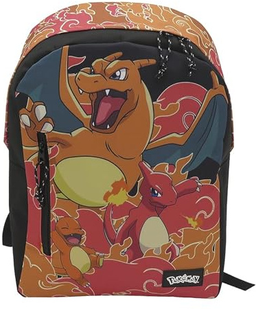 CYP BRANDS - Sac à dos unisexe Kinder Jugend Anpassbar an Pokemon Trolley - Charmander (lot de 1), orange, Talla única, Sac à dos pour enfant adaptable au chariot Pokémon - Charmander