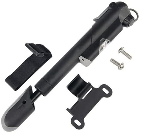 zalati Mini-cykelpump med tryckmätare 120 PSI bärbar för Schrader och Presta Road & Mountain Bike