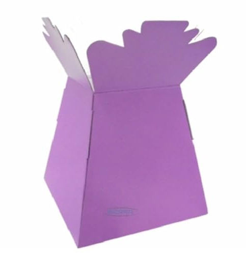 Inerra Florist Boxes Living Vases for Flowers and Bouquet Box Making - Pack of 5 (Lilac)