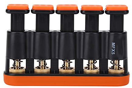Fingerövare Gitarr Finger Handförstärkning Tränare Spänningsgrepp Musikinstrument Fingerintervall Värme Verktyg (ORANGE)