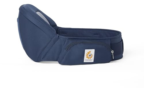 Ergobaby Lift Hip Seat bärsele med babyhöftsits för spädbarn och småbarn från 6 månader (7,7 kg – 20,4 kg), höftsitsbärare, höftbärare, midnattsblå
