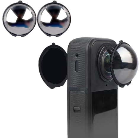 Insta 360 X5 ND64 Filter,6-Stop Light Reduction Lens,Auto-Detect,Neutral Density,Multicoated Optical Glass for X5 Action Camera Accessories(2 Pack)