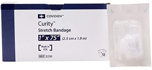 Kendal Curity Gauze Roll Bandage Sterle 1'' 12/Box