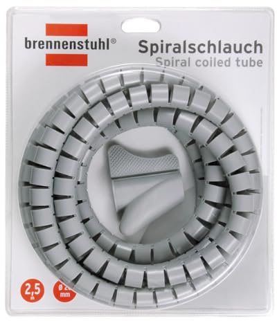 Brennenstuhl Spiralschlauch L = 2,5m; Ø = 20mm grau