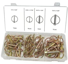 Assortiment de 50 goupilles pliantes.