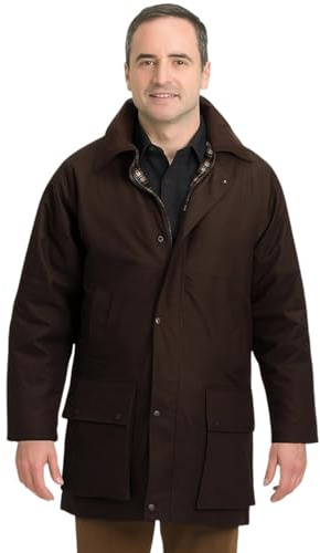 Game Veste Classique Cire Rembourré Jusqu'À 5Xl Brown