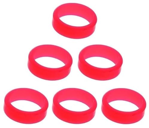 LSTYLE - Accessorio per freccette, con anello a L, per volo, L, con chiusura a fessura, colore: Rosso