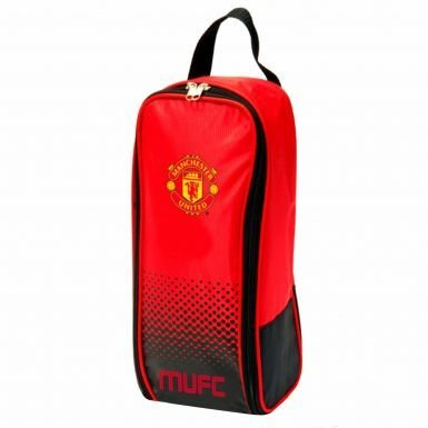 Manchester United Stiefeltasche, Rot und Schwarz, 36 x 20 x 12 cm.