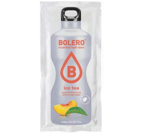 BOLERO Drinks 48 bustine da 9 grammi gusto ICE TEA PEACH - Preparato istantaneo per Bevande con Stevia e Vitamina C e Senza Zucchero