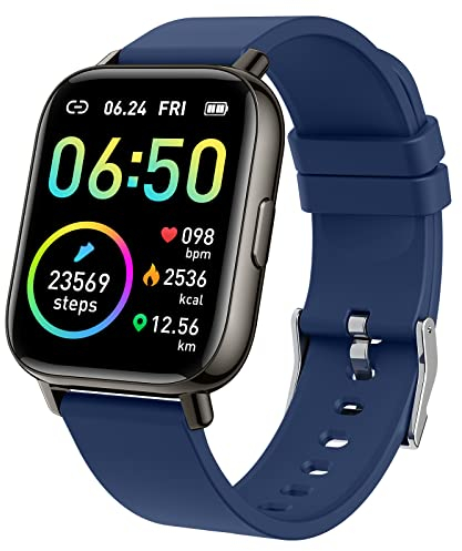 Smart Watch, Fitness Tracker 1.69 Touch Screen Fitness Watch with Heart Rate Sleep Monitor, Step Counter Smart Watch for Men Women Activity Trackers IP68 Waterproof Smartwatch Sports for iOS Android