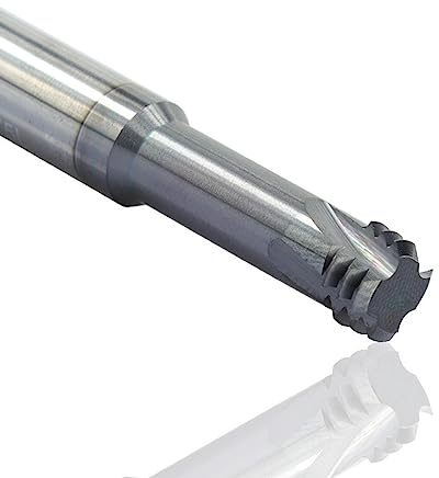 1 Stück M1-M12 3 Zähne Metrisch 60° Wolframstahl Gewindefräser Wolframstahl Flachfräser,M12*1,75*D10*75