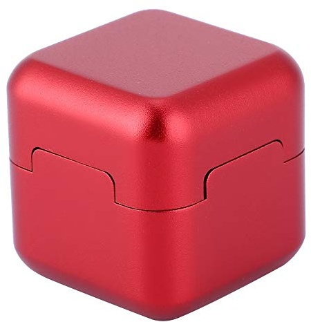 Fussbudget Billiards Snooker PoolChalk Holder, Aluminum PortableTip Chalk Holder Billiard Pool Chalks Carrier Case for Billiards Chalk (Red)