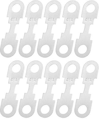 A ABSOPRO 10 Piezas De Fusibles De Tira De Alta Corriente De 40A 12V Para Portafusibles De Audio Para Automóviles