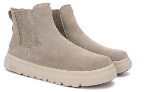 Pitas | NANTES | Stivali casual da donna | Stivaletti in pelle| Scarpa urbani | Mocassini | Nautiche invernali | Sneakers Casual | Calzatura Senza lacci | Calzature Walkinpitas | Beige | 37