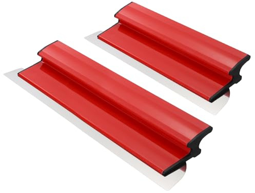 QUARKZMAN 40/60 cm spatelverktyg, ytspatel set plattslev med Z-handtag för gips, tapeter, mer stor arbetsområde väggdekoration byggverktyg