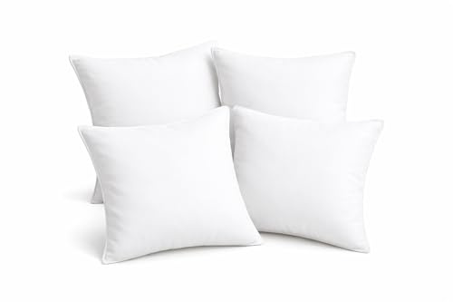 MORE FREE-Relleno de Cojín para Sofá o Cama con Fibra Hueca Siliconada, Suave y Esponjoso, Indeformable, Apto para Uso Diario, Varios Tamaños (4, 45x45cm)